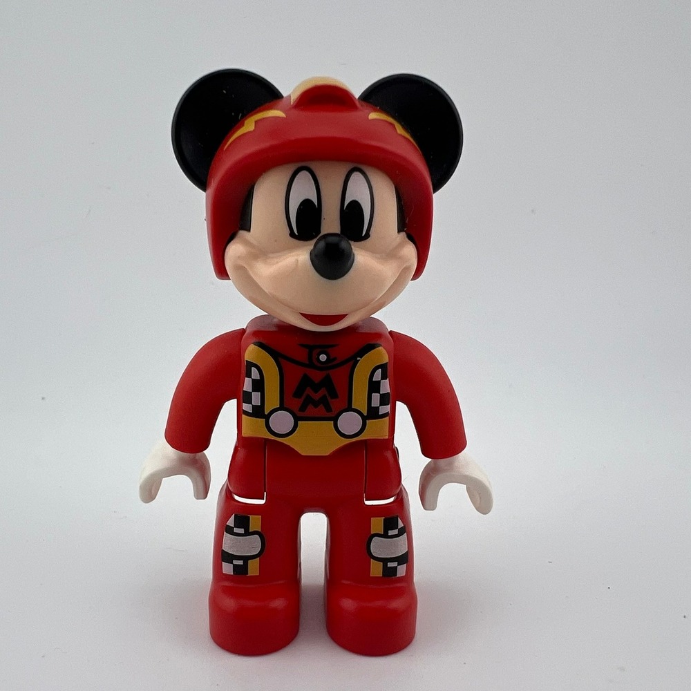 LEGO  Mickey Mouse Figure Red Suit Racer Disney Character Toy Replacement